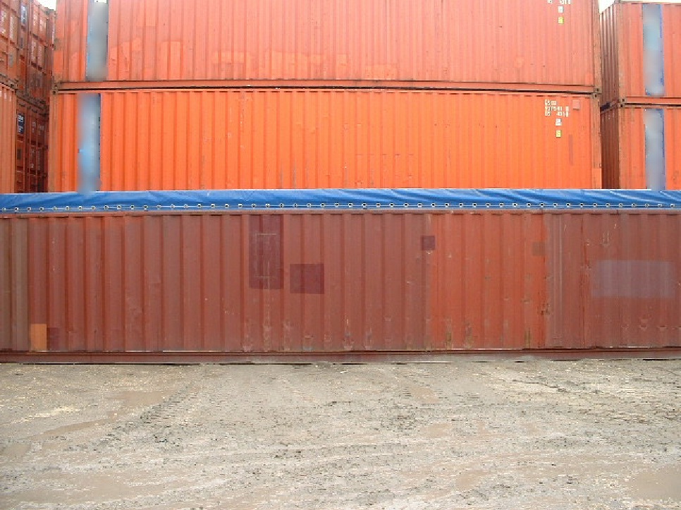 used 40-ft open top container