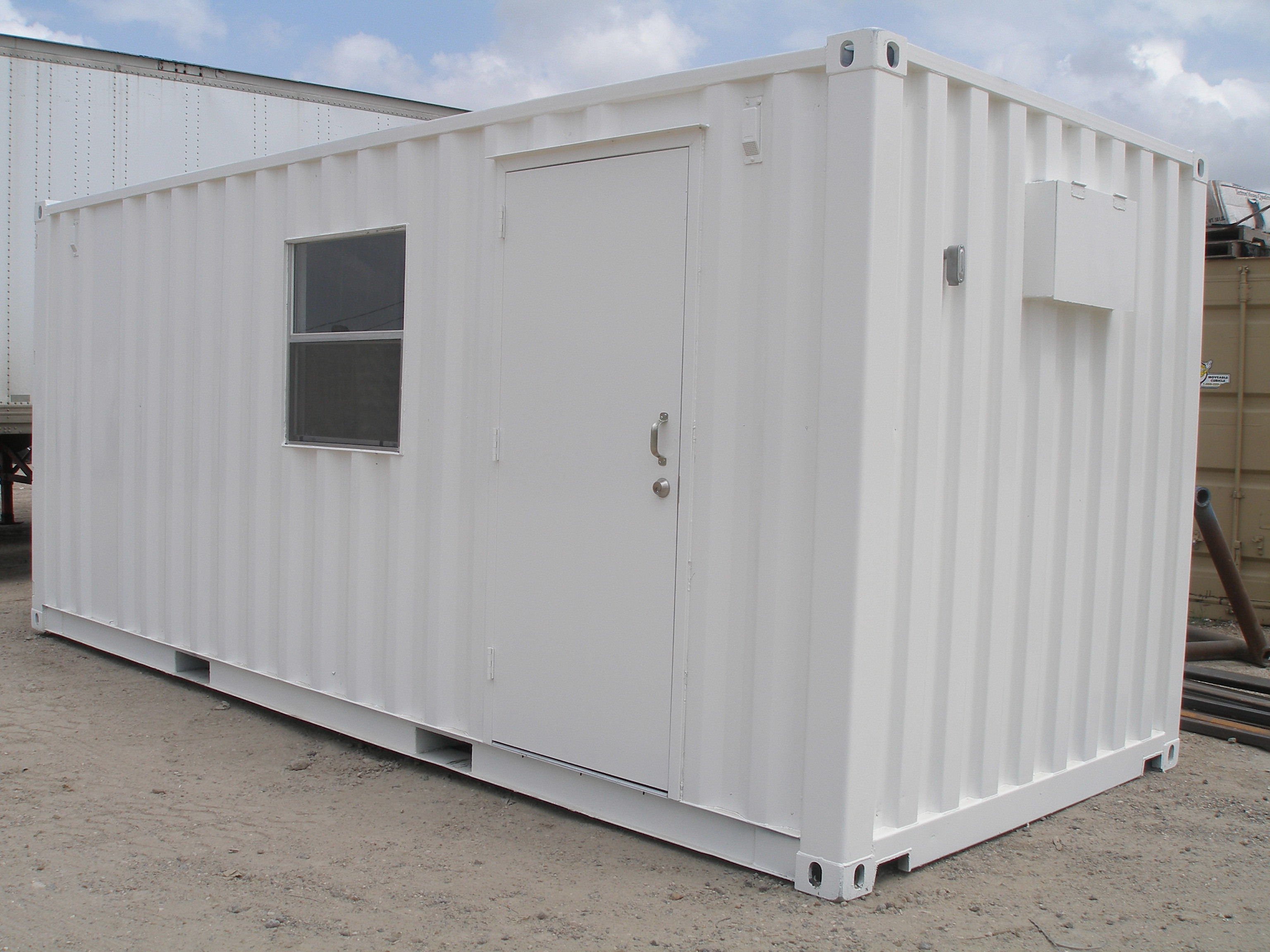 Shipping Container Office with door and window