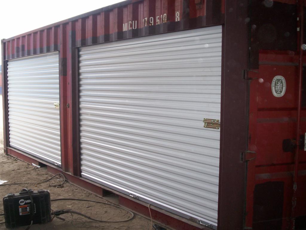rollup doors on container