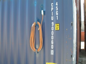 electrical added to shipping container