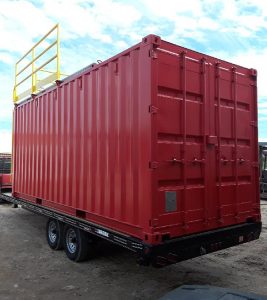 Mobile-Confined-Space-Training-Container, modified training container