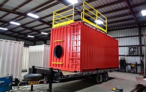 mobile confined space training container