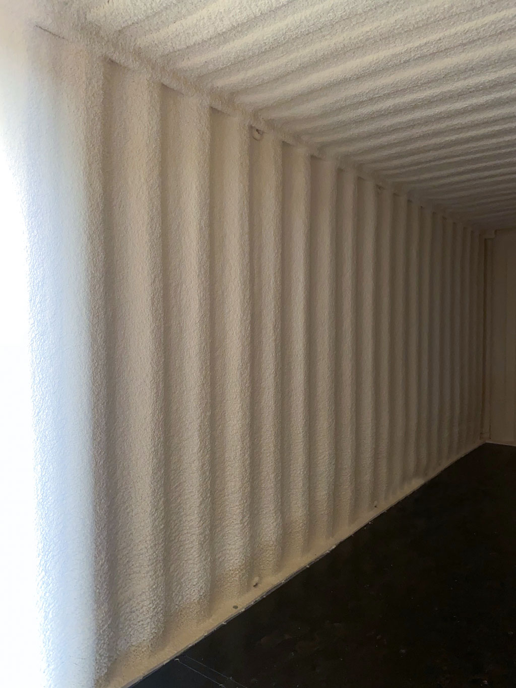 Conex shipping container insulation